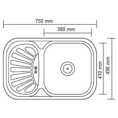 Кухонная мойка Ledeme L67549-R