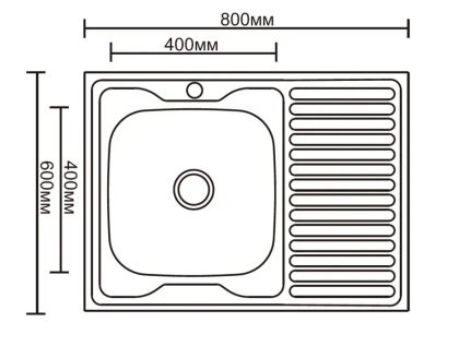 Кухонная мойка Ledeme L68060-6L