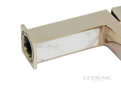 Смеситель для умывальника Ledeme L1073G, золото