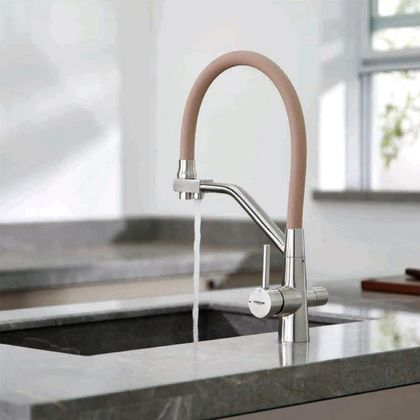 Смеситель для кухни с гибким изливом Ledeme L74855-16
