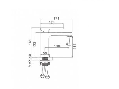 Смеситель для умывальника Gerhans K11027W