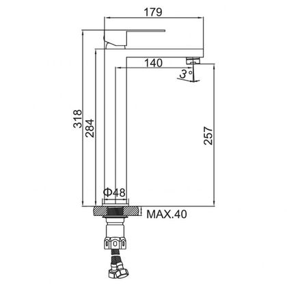 Смеситель для раковины Ledeme L71125