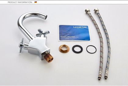 Смеситель для умывальника Ledeme L1084-2