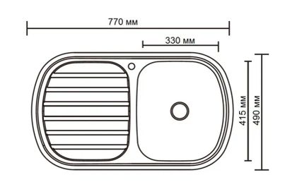 Кухонная мойка Ledeme L67749-R