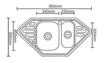 Кухонная мойка Ledeme L69550В-6