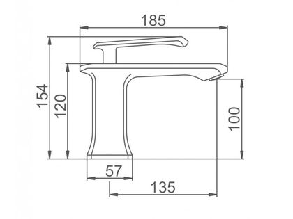 Смеситель для умывальника Gerhans K11021W