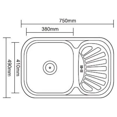 Кухонная мойка Ledeme L67549-L