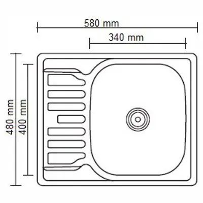 Кухонная мойка Ledeme L65848-R