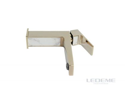 Смеситель для умывальника Ledeme L1073G, золото