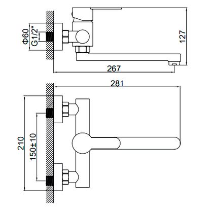 Смеситель для кухонной мойки Ledeme L74603