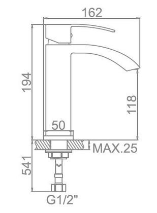 Смеситель для умывальника Ledeme L1055-15
