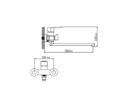 Смеситель для ванны Wisent WP2230