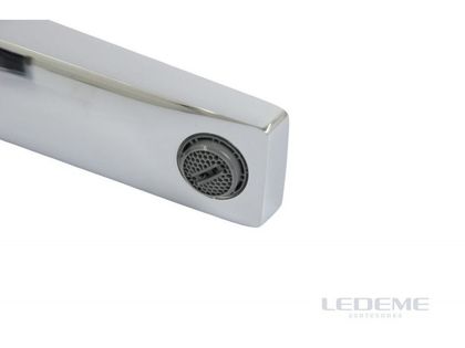 Смеситель для умывальника Ledeme L1073 хром+вставка под мрамор