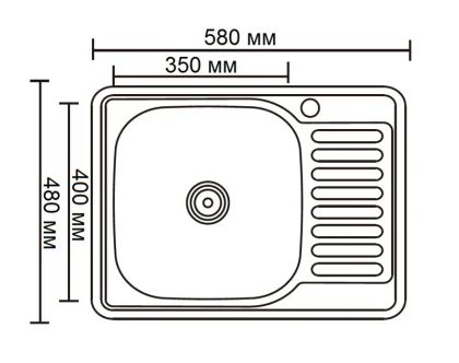 Кухонная мойка Ledeme L65848-L