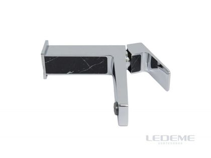 Смеситель для умывальника Ledeme L1073 хром+вставка под мрамор