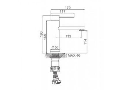 Смеситель для умывальника Ledeme L71021